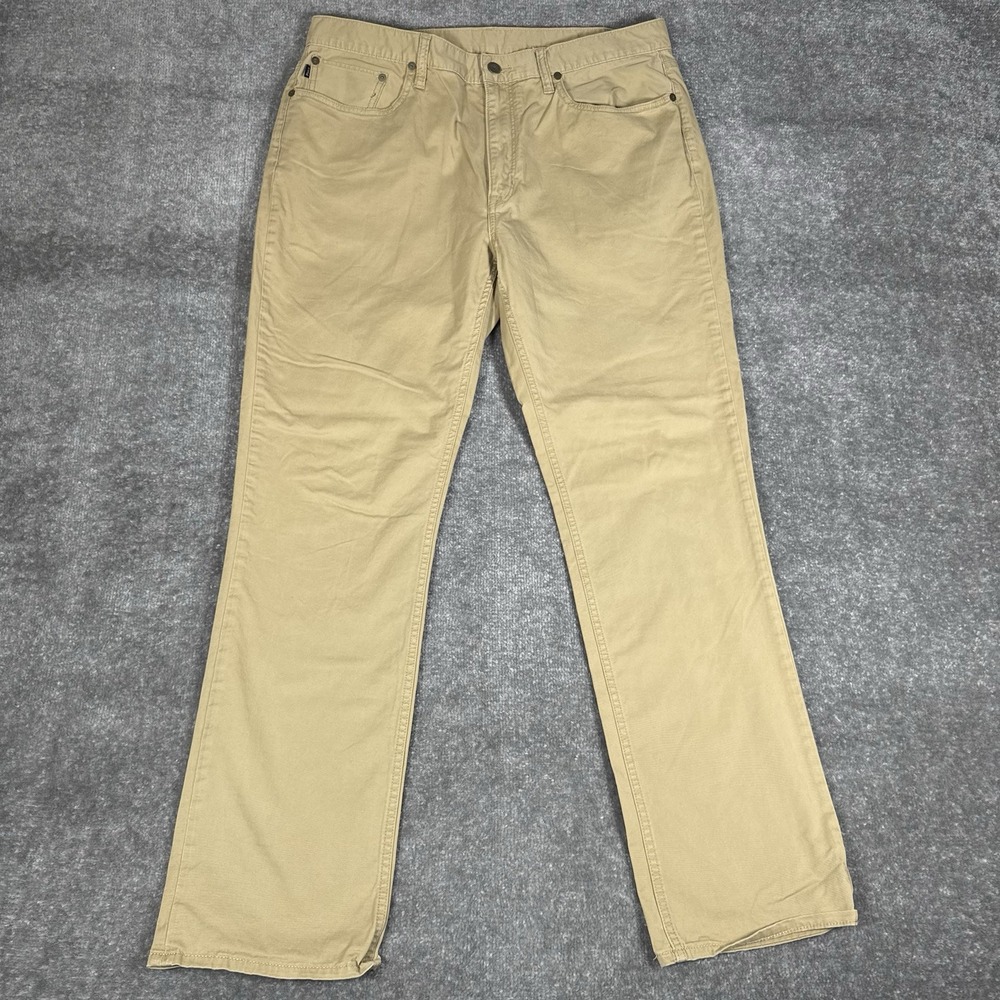 Polo Ralph Lauren Pants Men's 35x32 Brown Stretch Straight Fit‎ Preppy